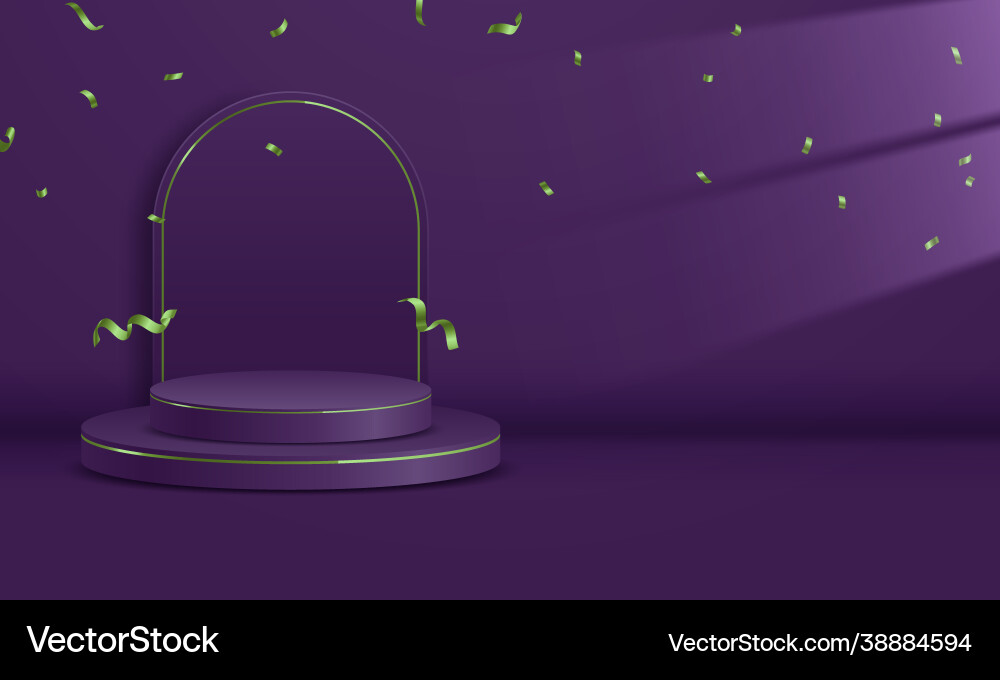 Abstract minimal scene with geometric forms Vector Image