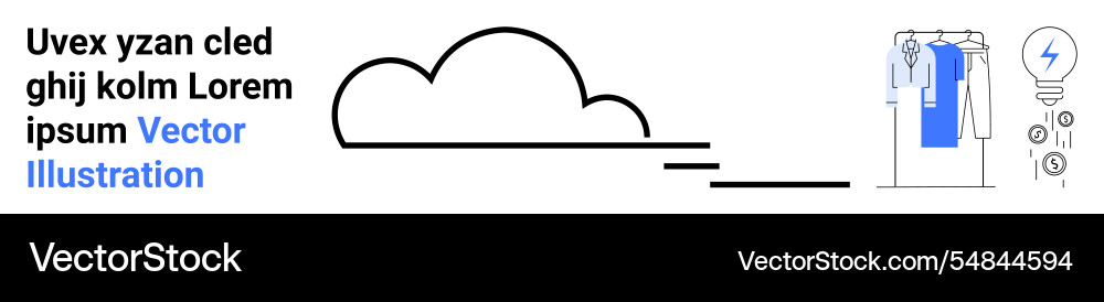 Cloud computing integration concept with data Vector Image