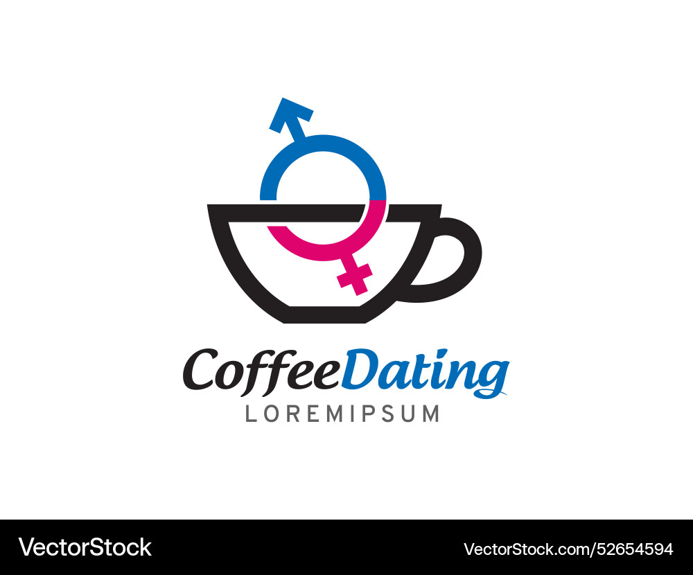 Kaffee Datierung Logo-Symbol oder Symbolvorlage Kaffee Datierung Logo-Symbol oder Symbolvorlage vektorbild
