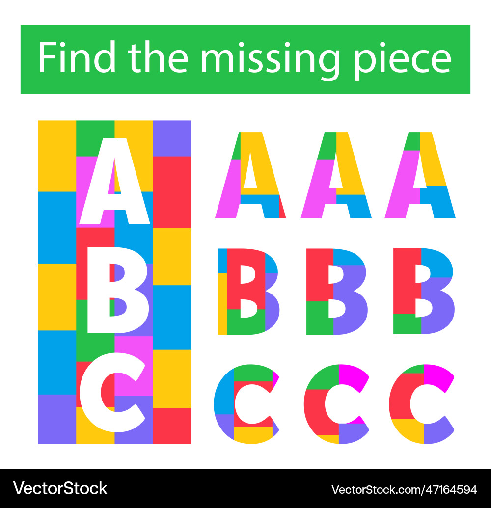 Puzzle game task for the development of logic Puzzle game task for the development of logic vector image