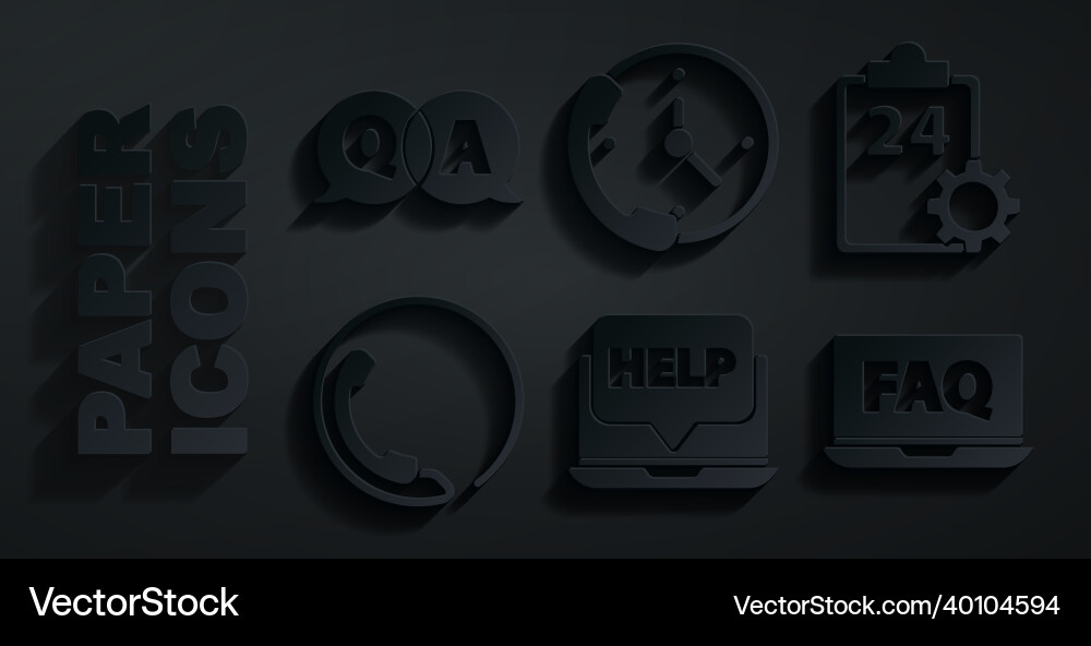 Set laptop and help checklist with 24 hours Set laptop and help checklist with 24 hours vector image