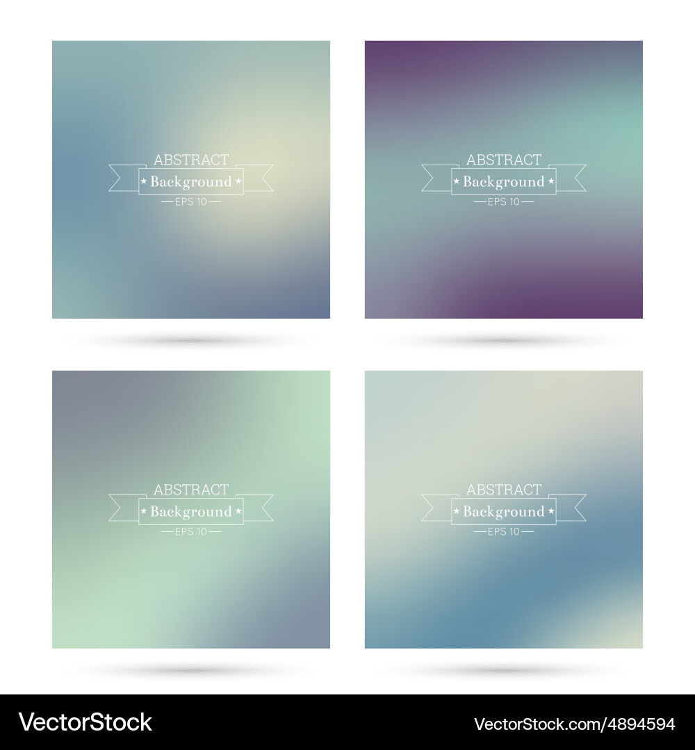 Set of colorful abstract backgrounds Vector Image