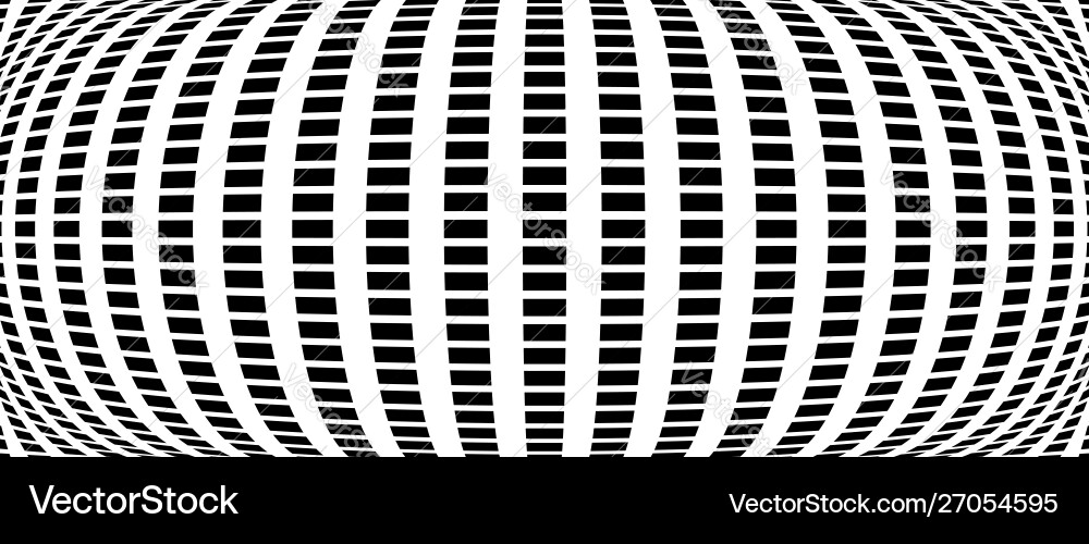 3d circular burst convex globe sphere orb distort vector image