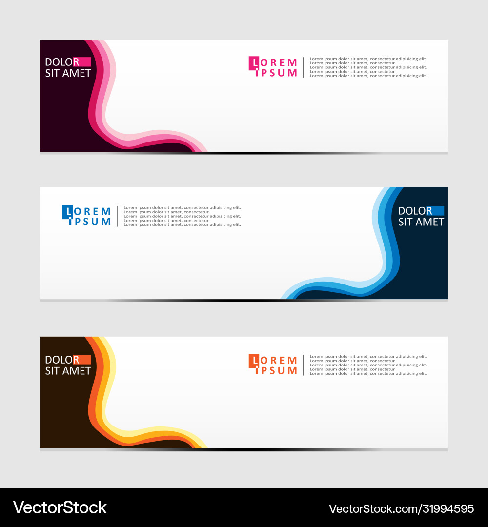 Abstract design banner web template Vector Image