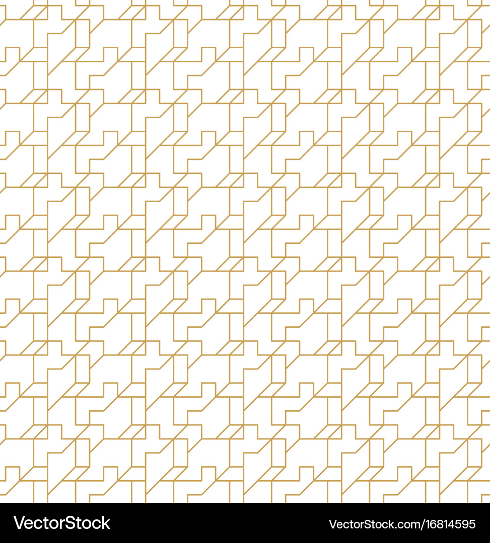 Abstract geometric seamless pattern with lines vector image