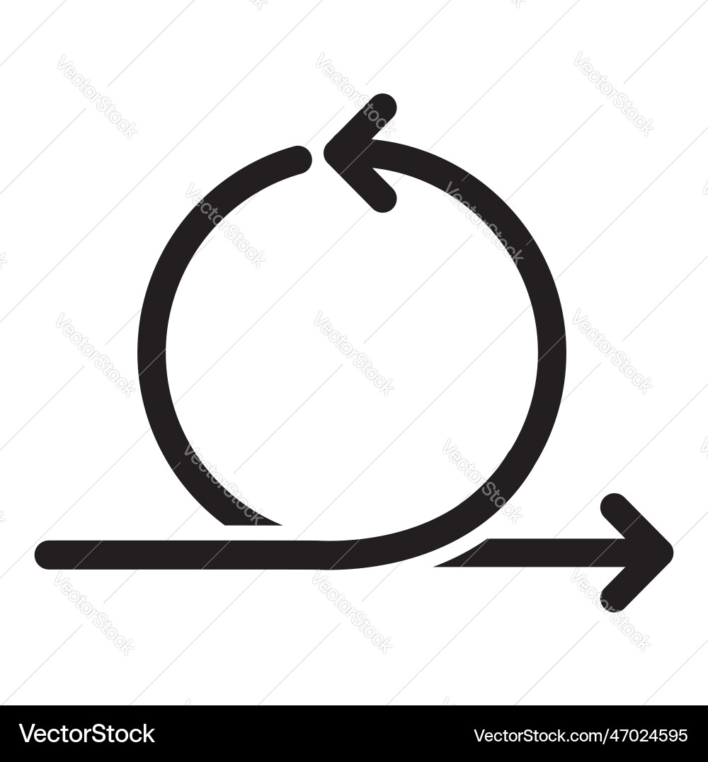 Agile Circle Icon - Sprint Arrow vector image