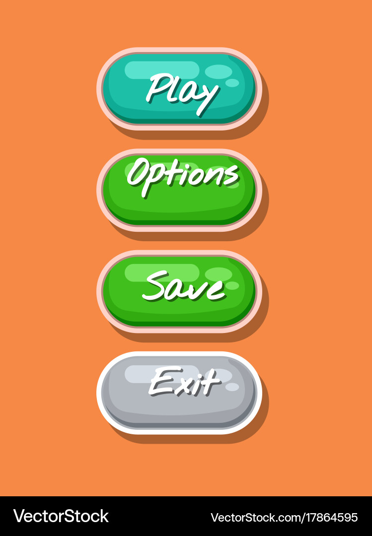 App graphical user interface cartoon design set vector image