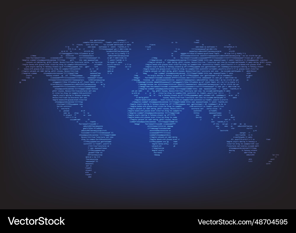 Artificial intelligence prompt typography Artificial intelligence prompt typography vector image
