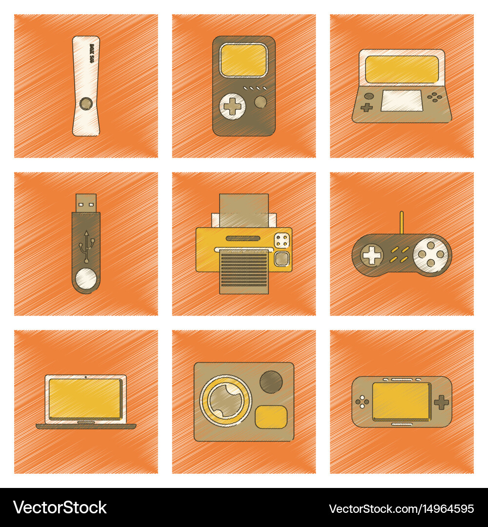 Assembly flat shading style icon technology game Vector Image