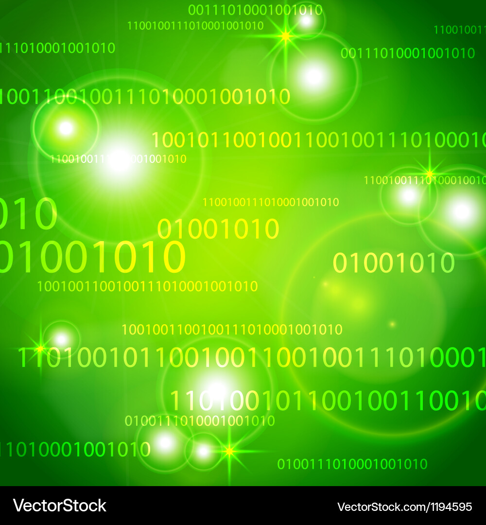 Digital Binary Background vector image