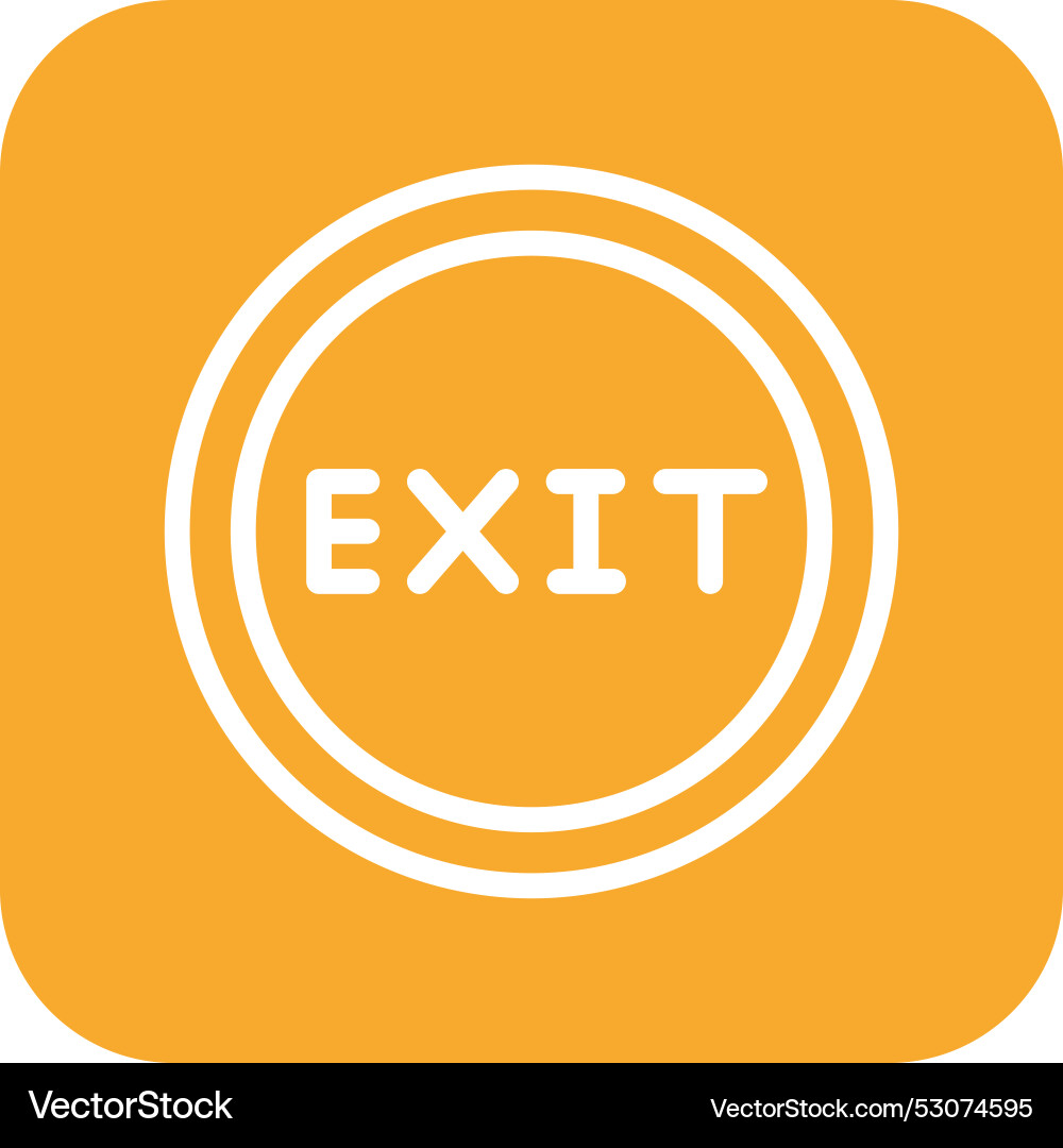 Exit icon design Vector Image