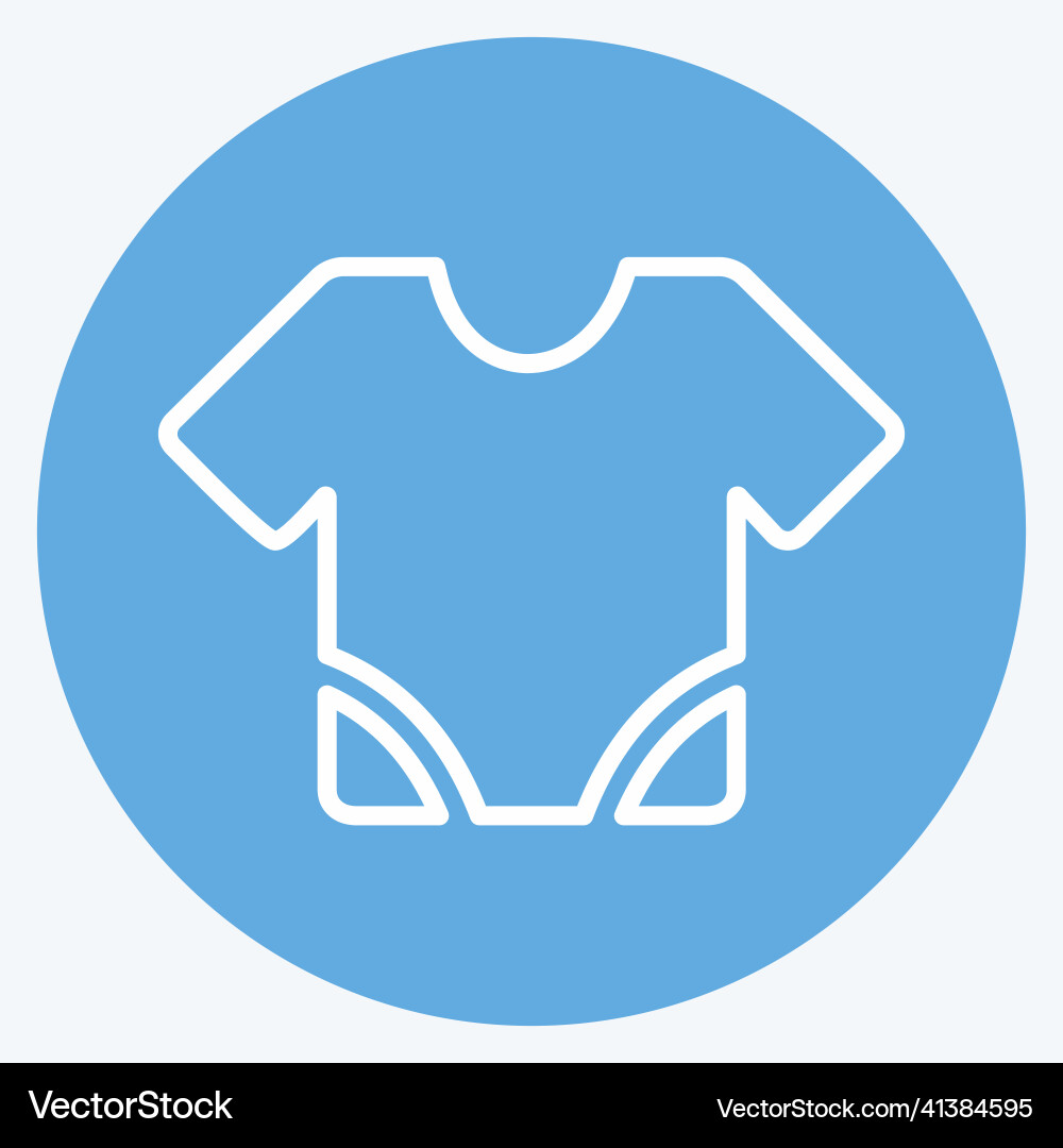 Icon baby shirt - blue eyes style simple Icon baby shirt - blue eyes style simple vector image