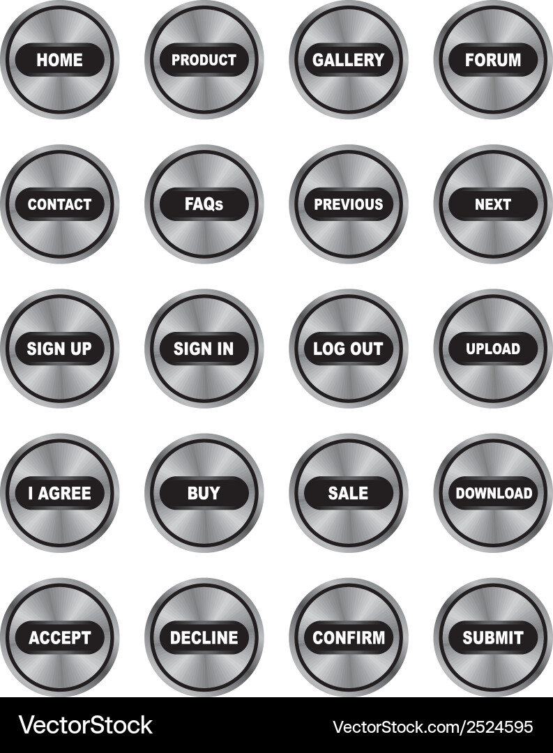 Information buttons vector image
