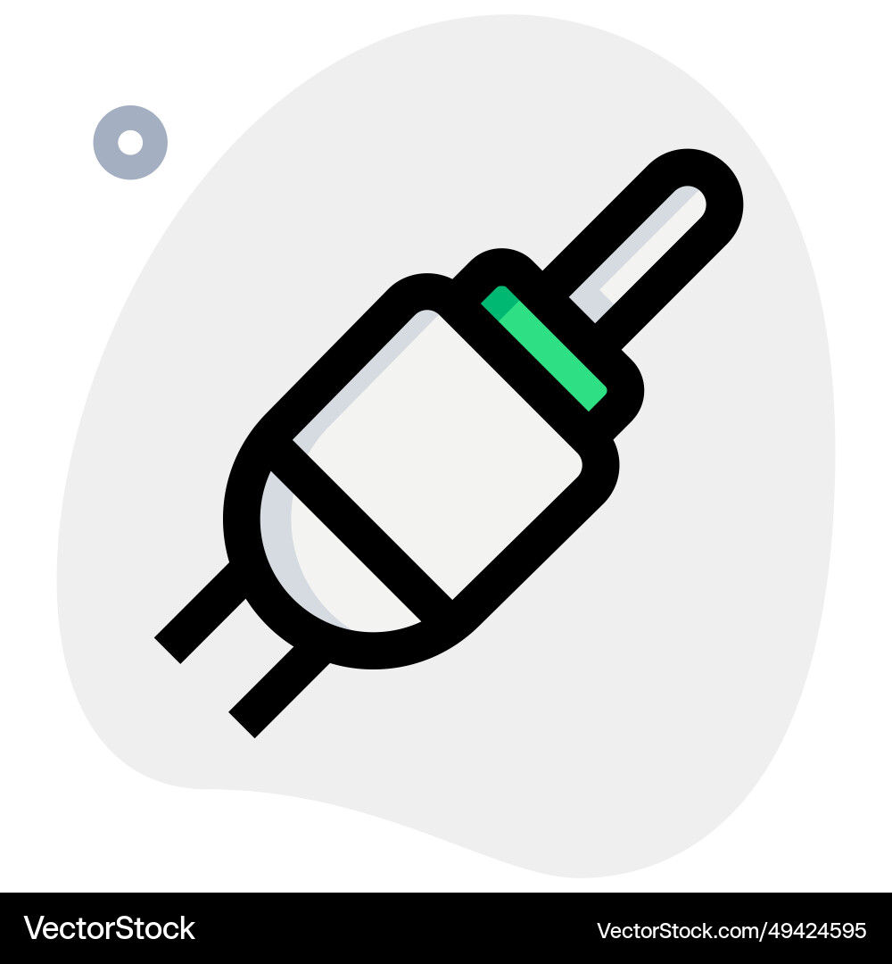Plug or socket used for audio connections Vector Image