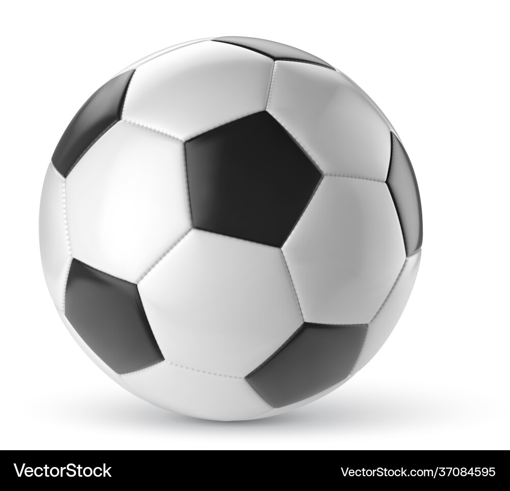Realistic Soccer Ball Royalty Free Vector Image