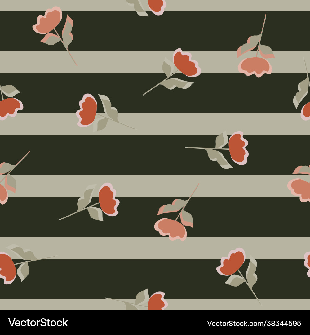 Seamless abstract nature pattern with red simple Seamless abstract nature pattern with red simple vector image