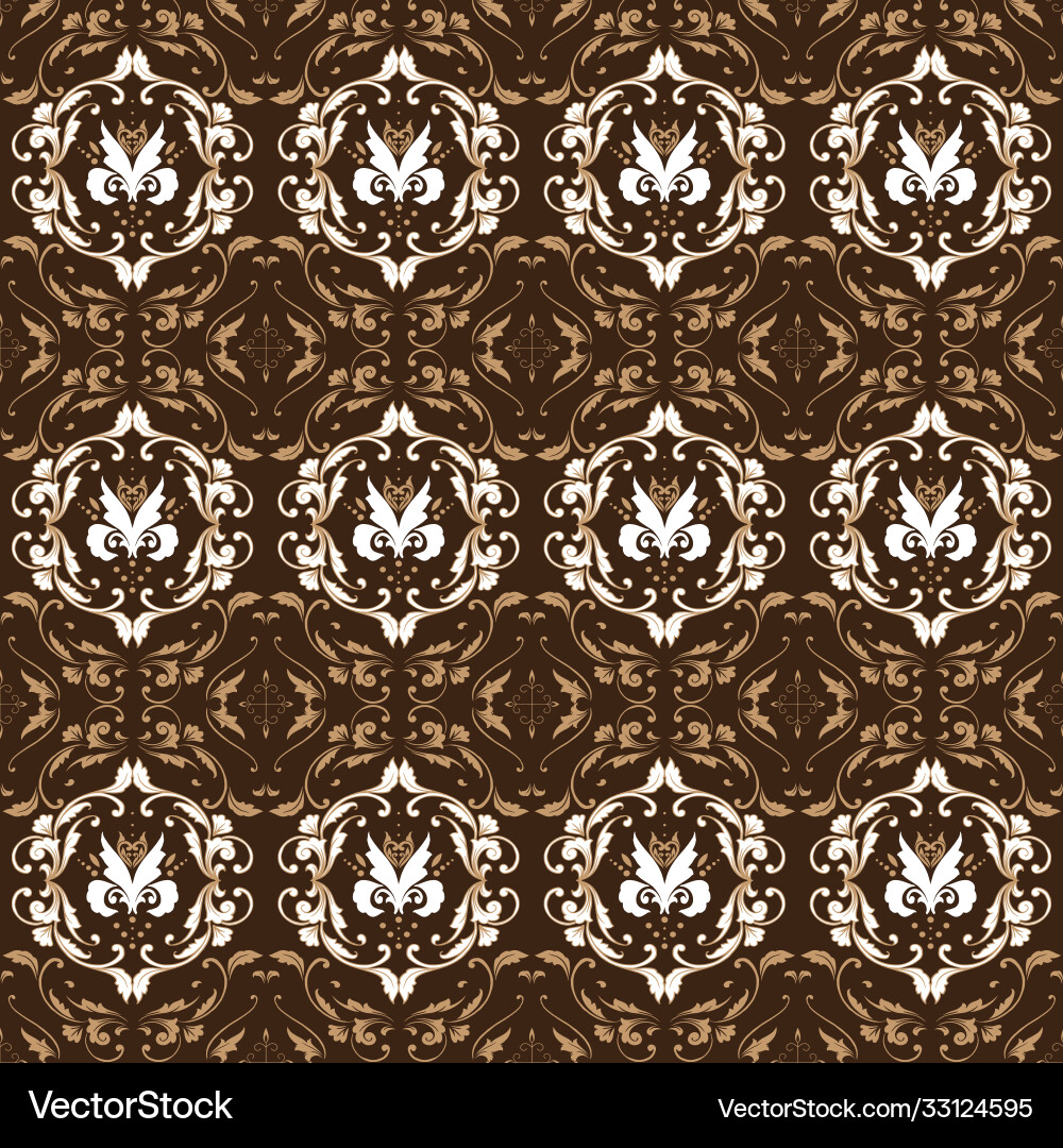 Unique flower pattern design on central java batik Unique flower pattern design on central java batik vector image