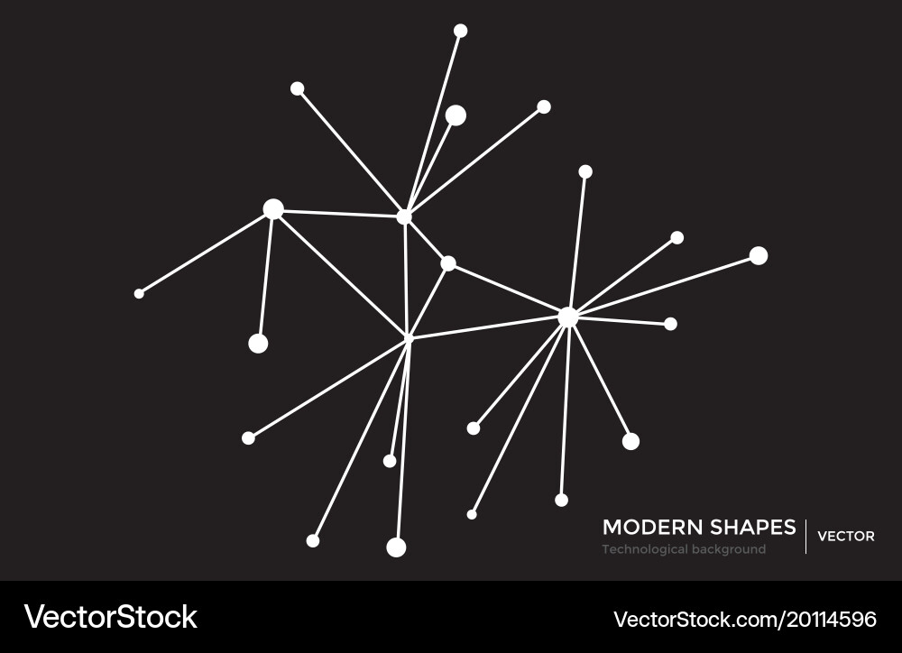 Abstract circuit networking blockchain vector image