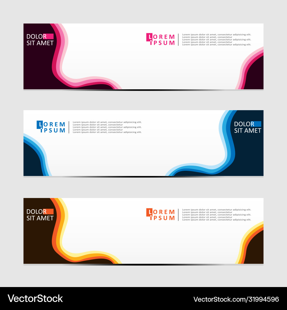 Abstract design banner web template Vector Image