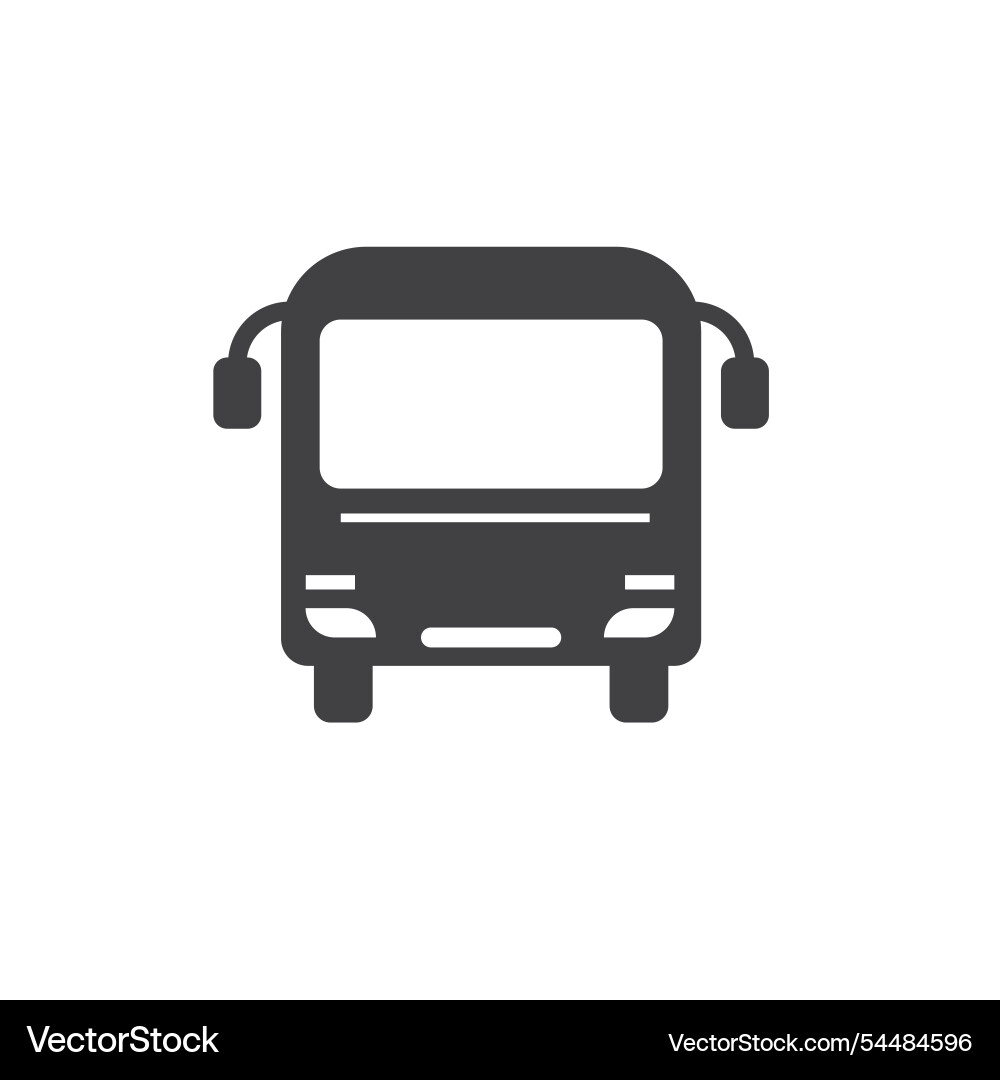 Black bus icon element design template vector image