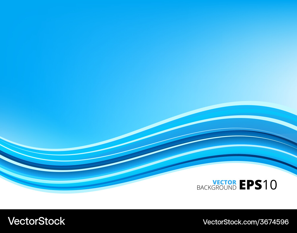 Blue and white waves package background Royalty Free Vector