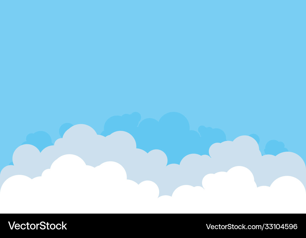 Cloudscape Background Vector Image