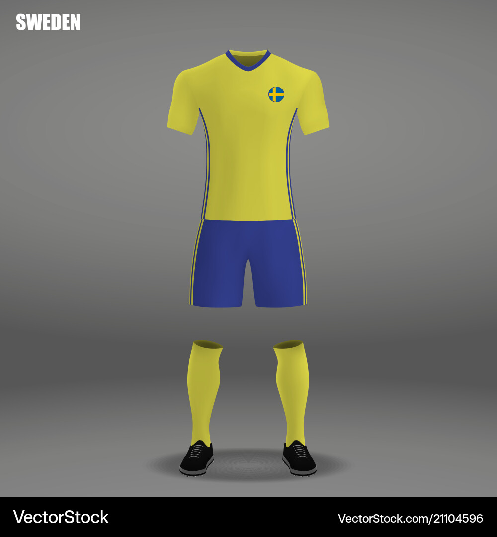 Fußballset von sweden 2018 Fußballset von sweden 2018 vektorbild
