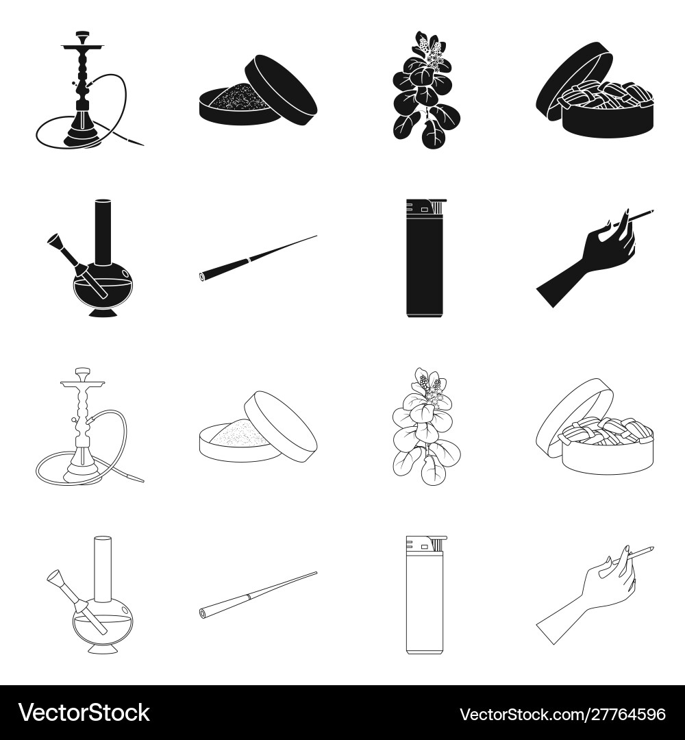 Isolated object refuse and stop symbol set Isolated object refuse and stop symbol set vector image