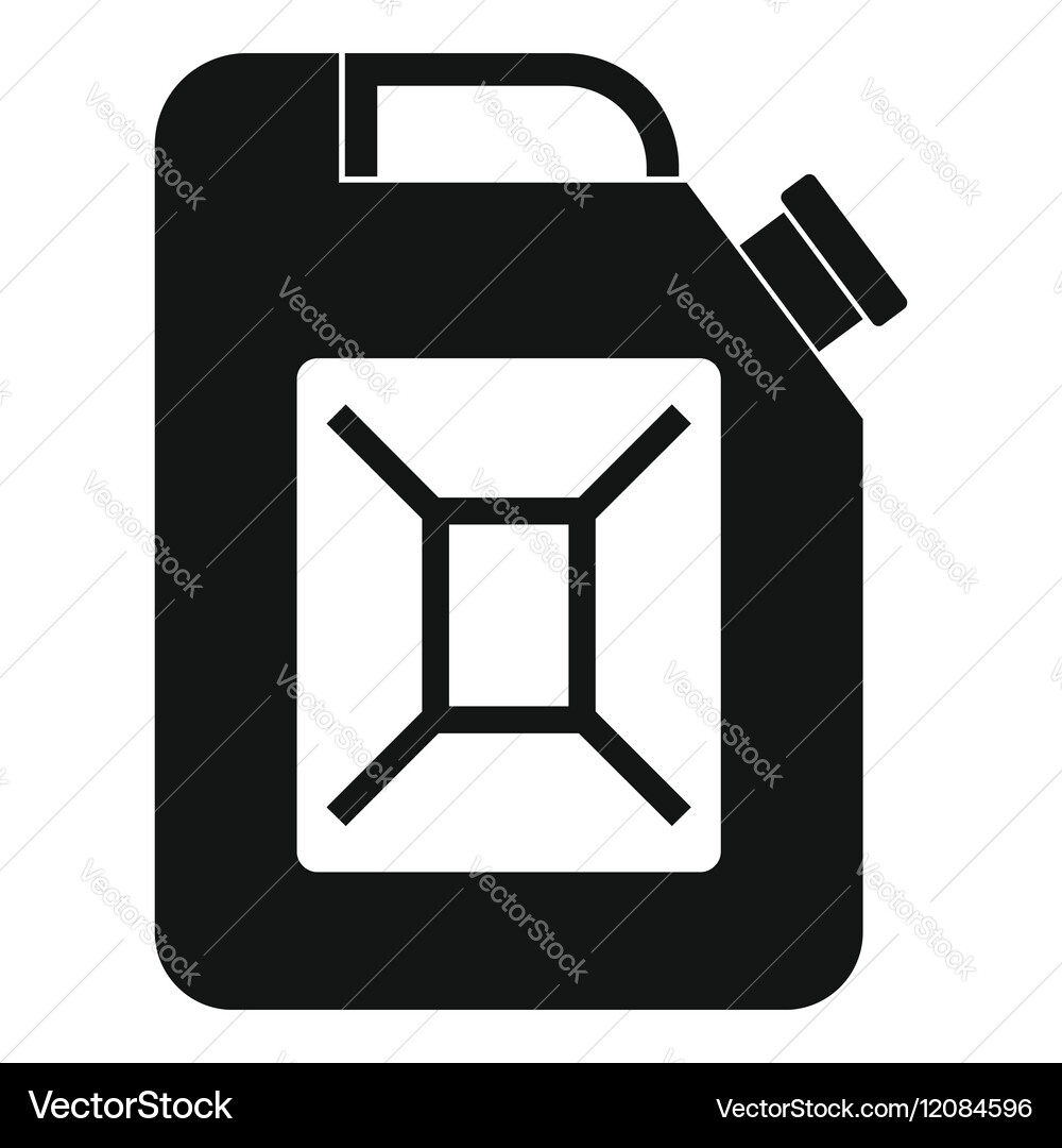 Jerrycan icon simple style Vector Image