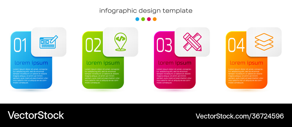 Set line ui or ux design front end development Set line ui or ux design front end development vector image