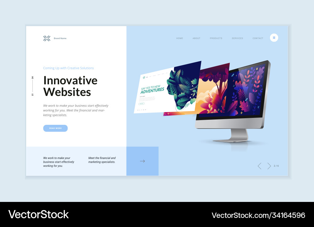 Website template design Website template design vector image