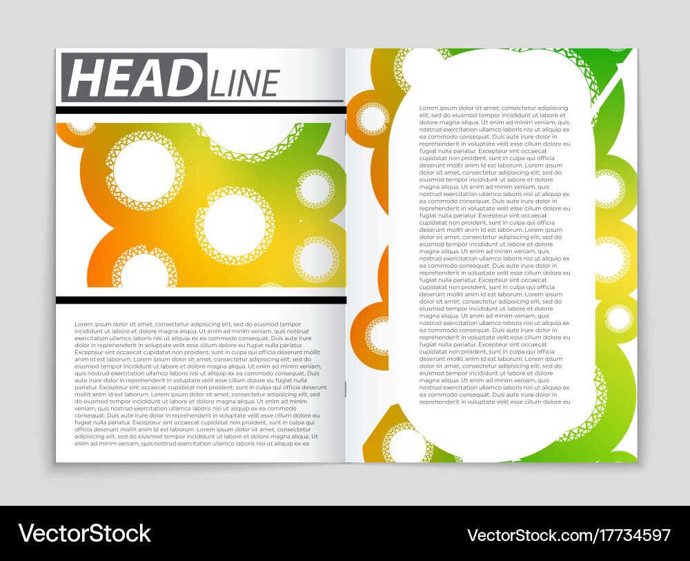 Abstract layout background set for art Vector Image
