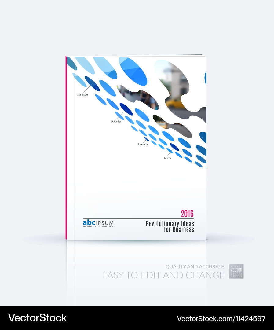 Brochure template layout cover design annual Vector Image
