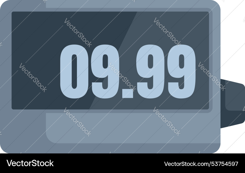 Digital taxi counter is showing the price Digital taxi counter is showing the price vector image