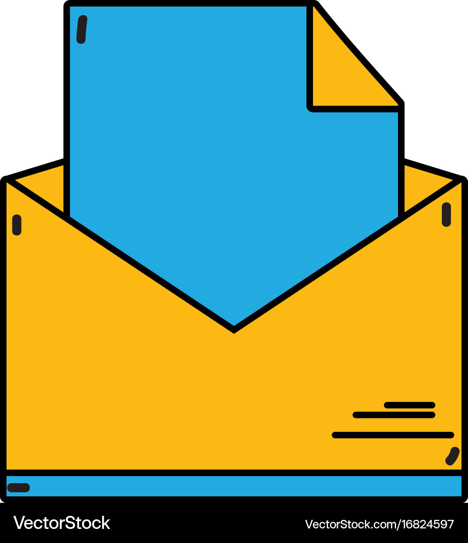 Folder file document information archive vector image