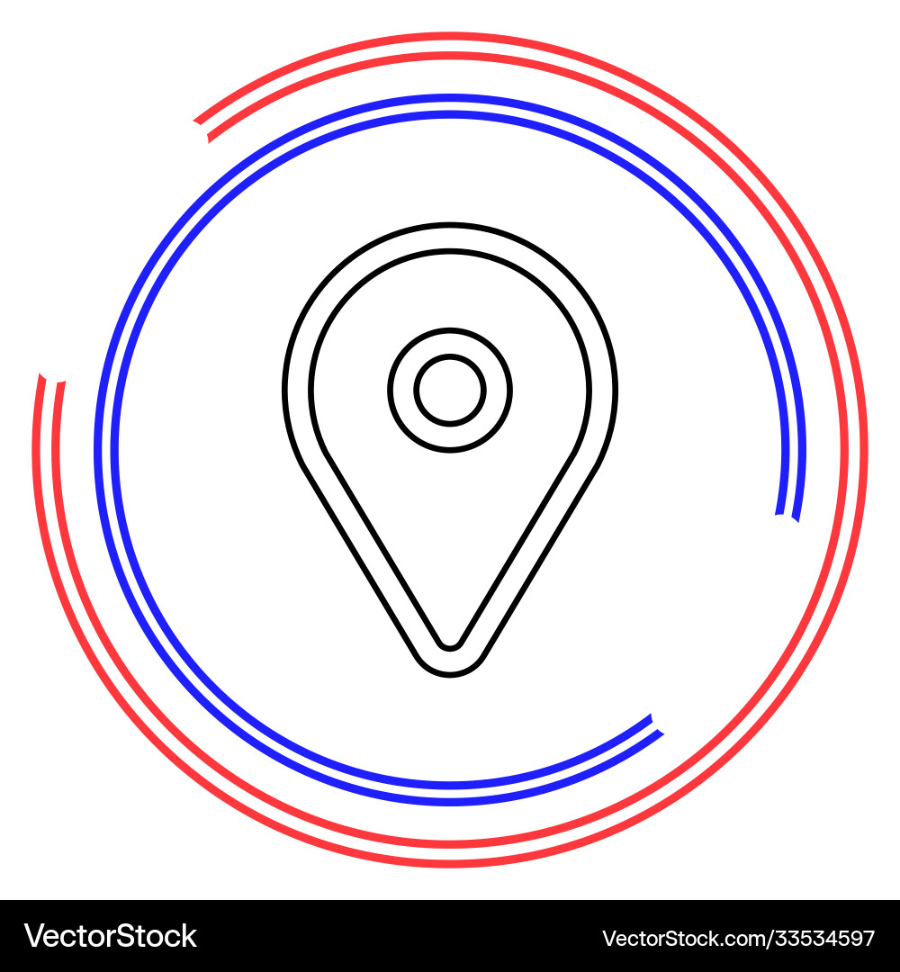 Map pointer pin icon Vector Image