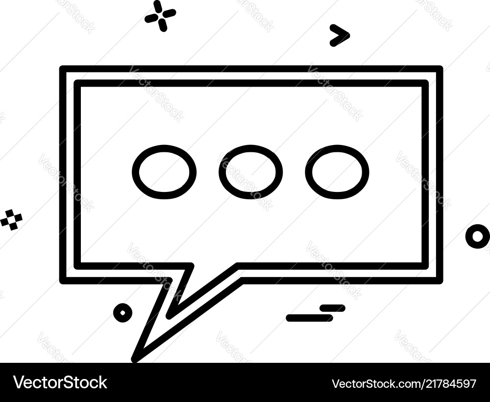 Message icon design Message icon design Vector Image