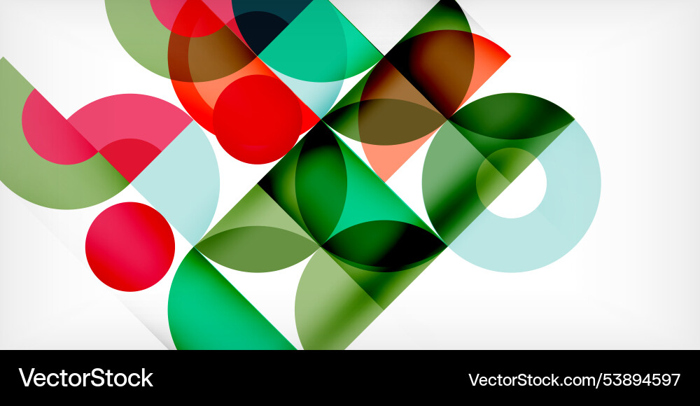 Minimal geometric abstract background circle Vector Image