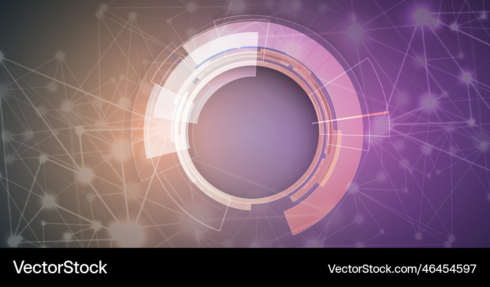 Neural network concept connected cells with links Vector Image