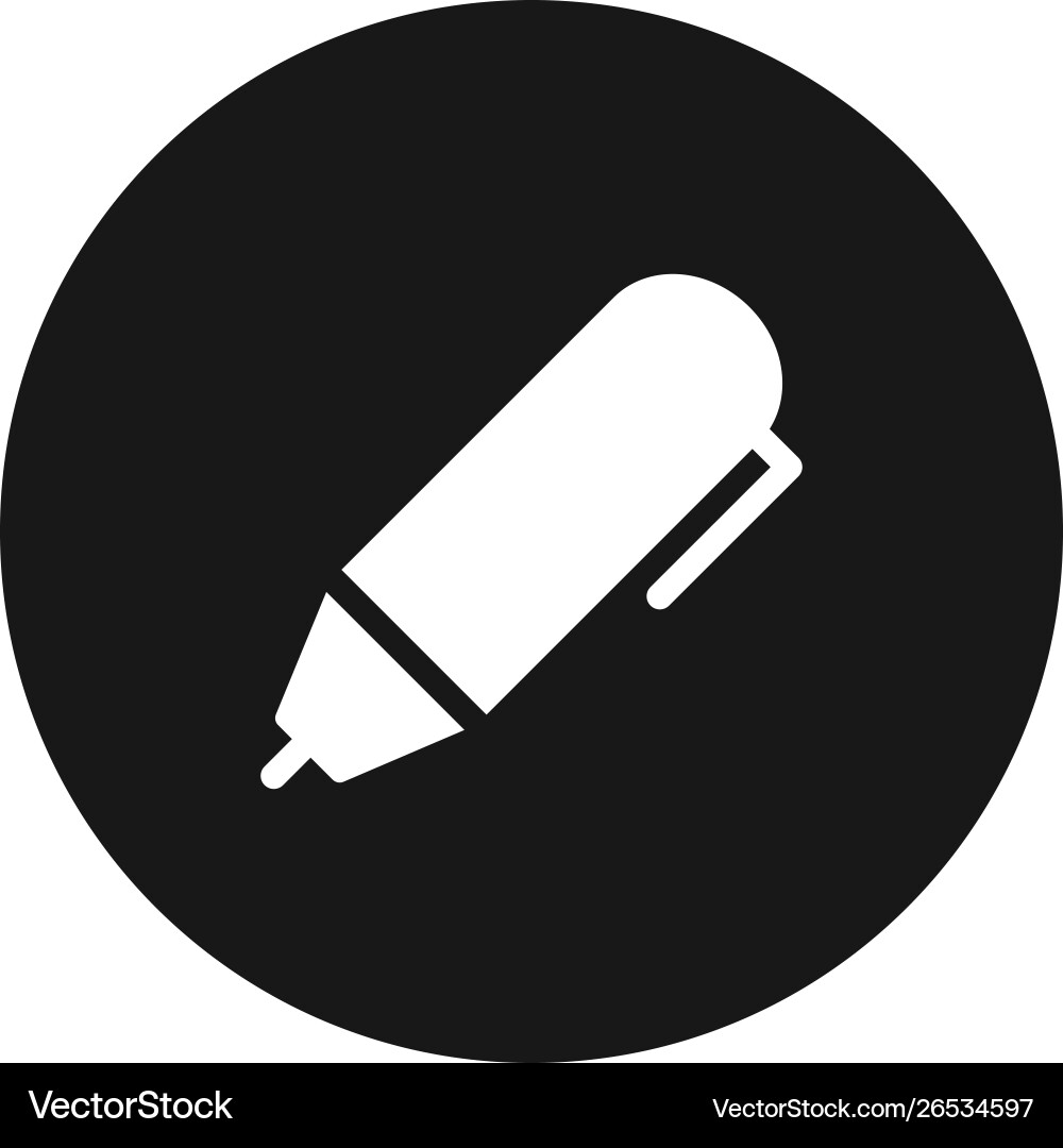 Pen icon simple sign for web site and mobile app Pen icon simple sign for web site and mobile app vector image