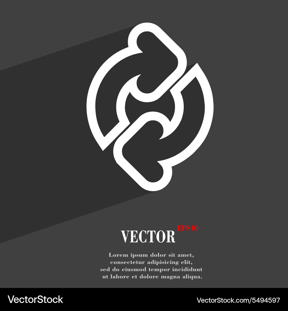 Refresh icon symbol flat modern web design Vector Image