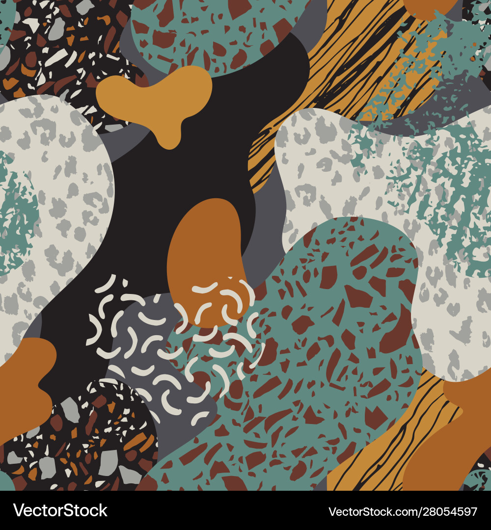 Terrazzo Abstract Pattern vector image