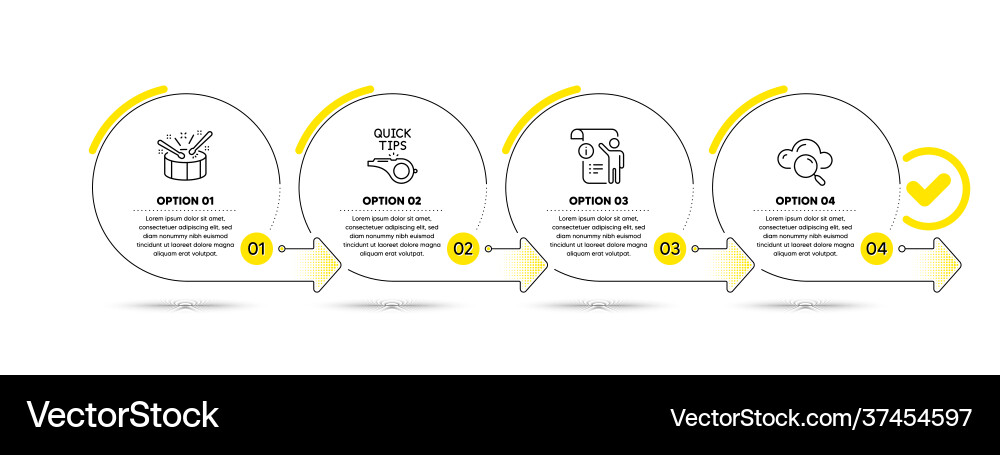 Tutorials manual doc and drums icons set cloud Tutorials manual doc and drums icons set cloud Vector Image