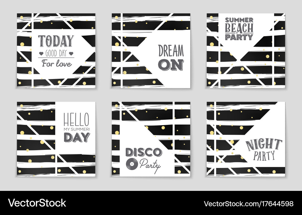 Abstract layout background set for art vector image