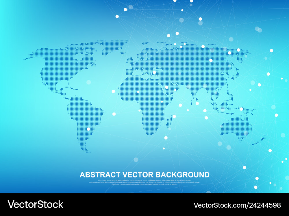 Abstract Network Connection Background vector image