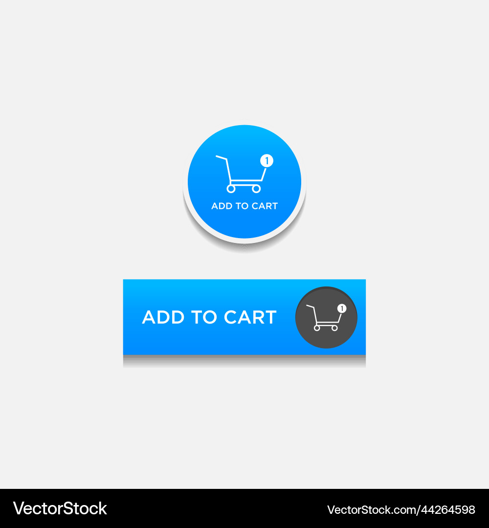 Add to cart button image Vector Image