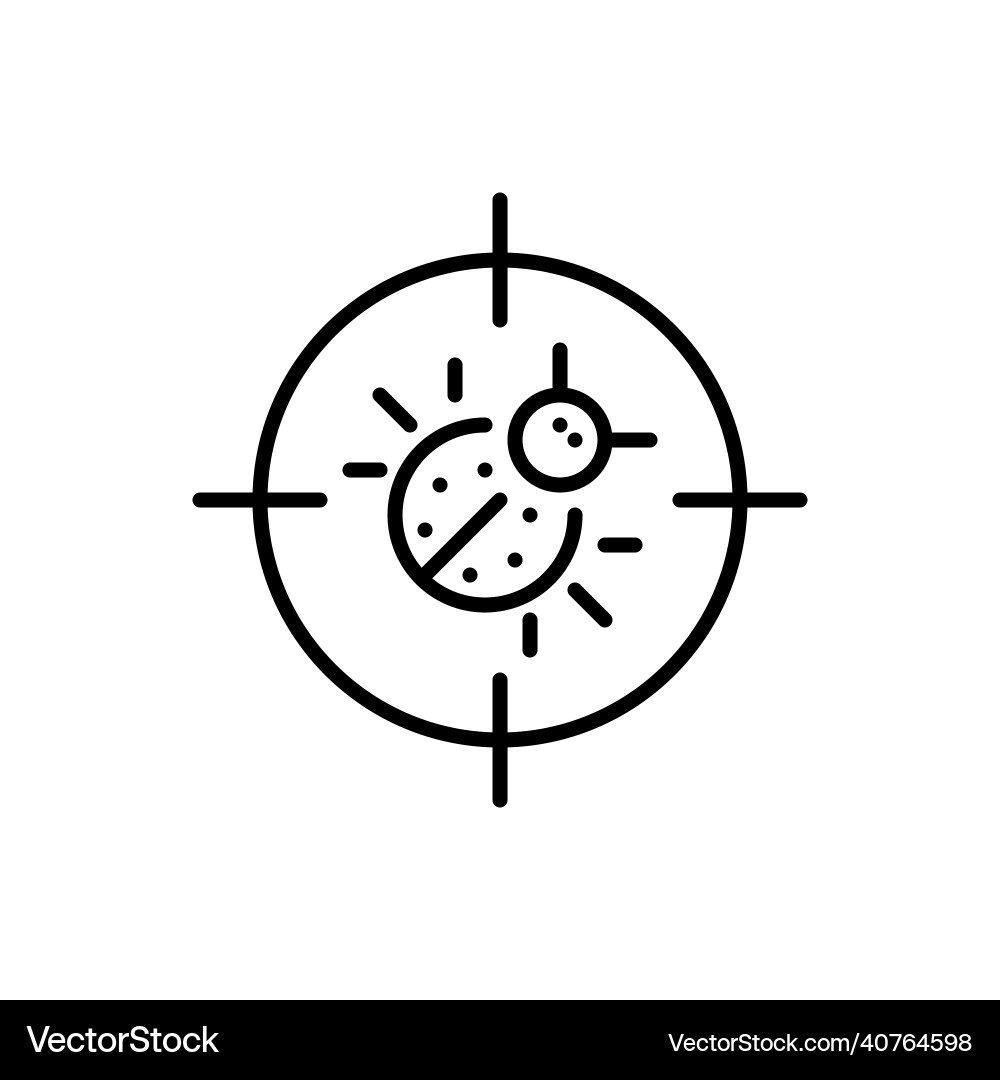 Automated pest control looking for bugs pixel Automated pest control looking for bugs pixel Vector Image