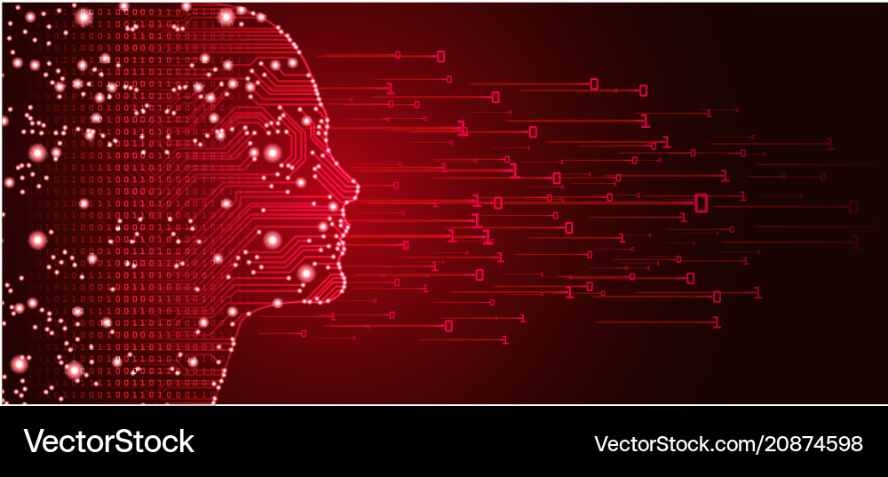 Big data and artificial intelligence concept Big data and artificial intelligence concept vector image