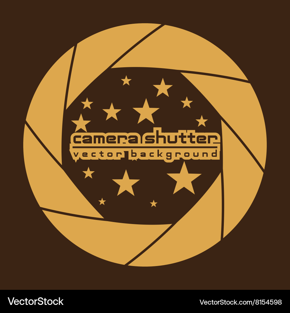 Camera shutter background Vector Image
