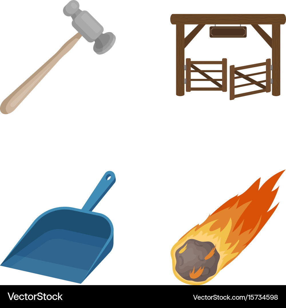 Collection of Icon Set - Various Objects vector image